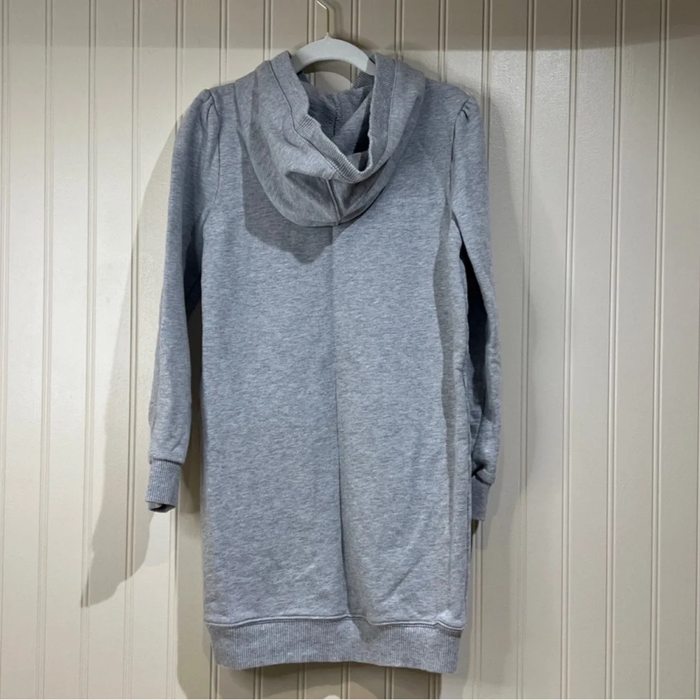 Crazy 8 sweatshirt long sleeve hooded gray dress